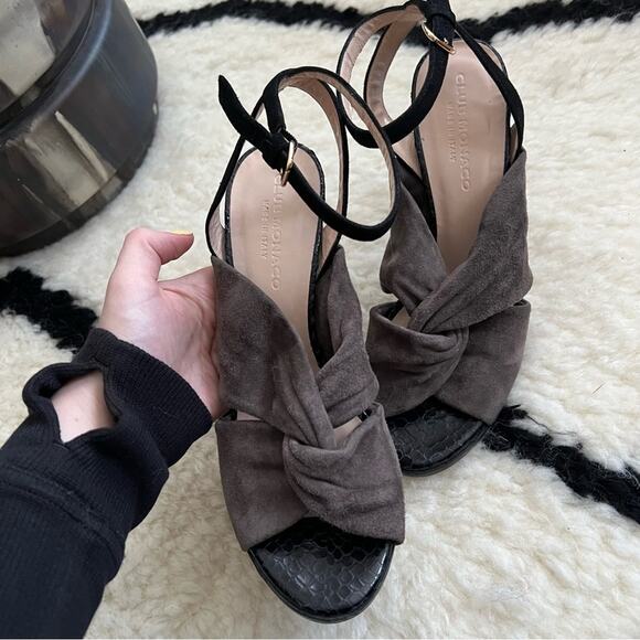 Club Monaco Leta Twist Heeled Sandals - Picture 6 of 9